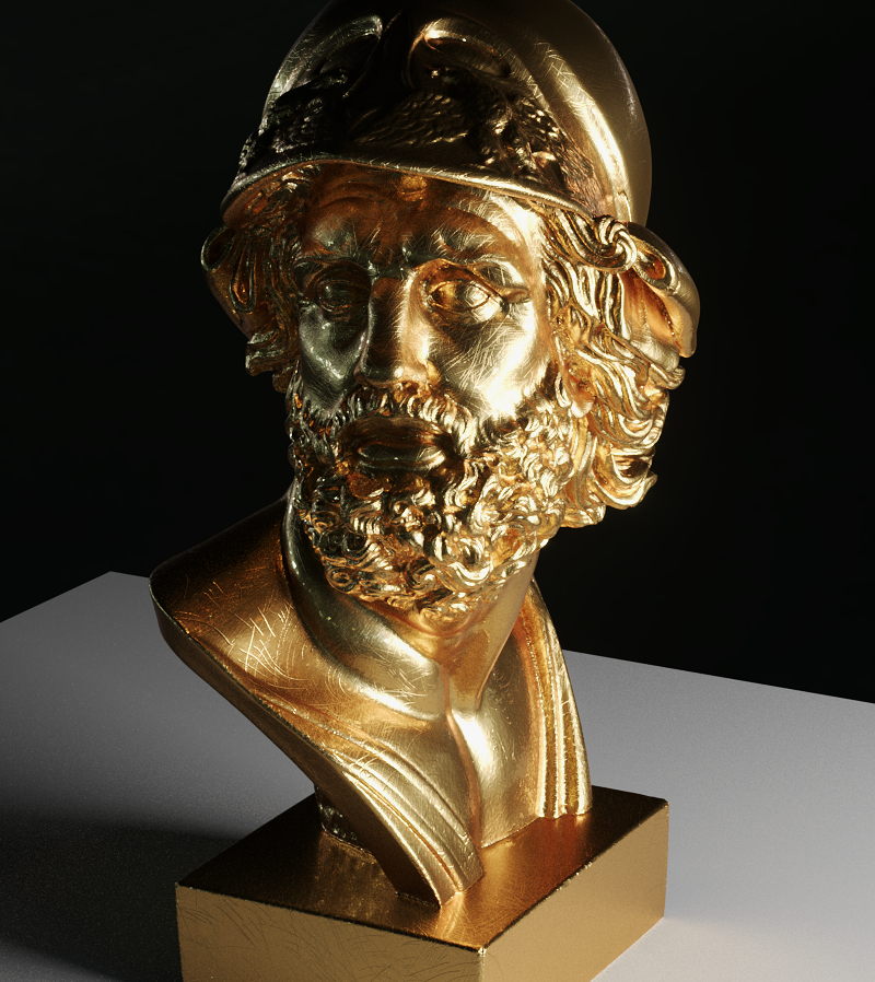 Ajax bust by Torolf Sauermann (jotero), render by Juan Carlos Gutiérrez